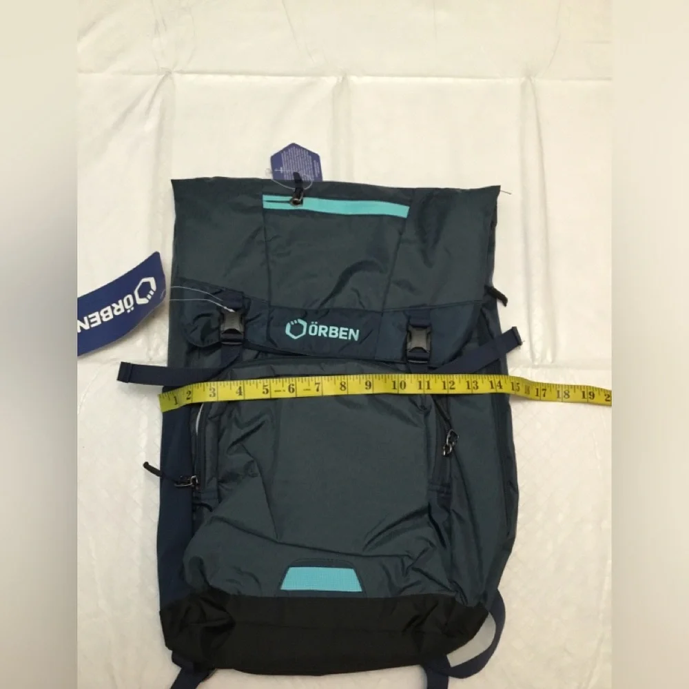 ORBEN Navy Travel Backpack with Teal Accent
